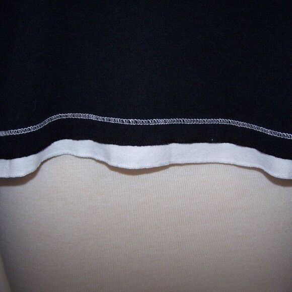 Made for Life T Shirt Top Womens Plus 3X Comfy Short Sleeve Black White Stretch - Picture 4 of 10